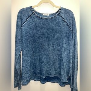 Rag & Bone heather blue long sleeve